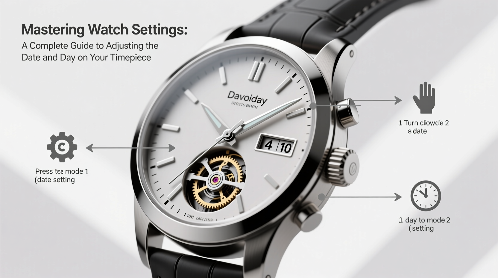mastering watch settings a complete guide to adjusting the date and day on your timepiece