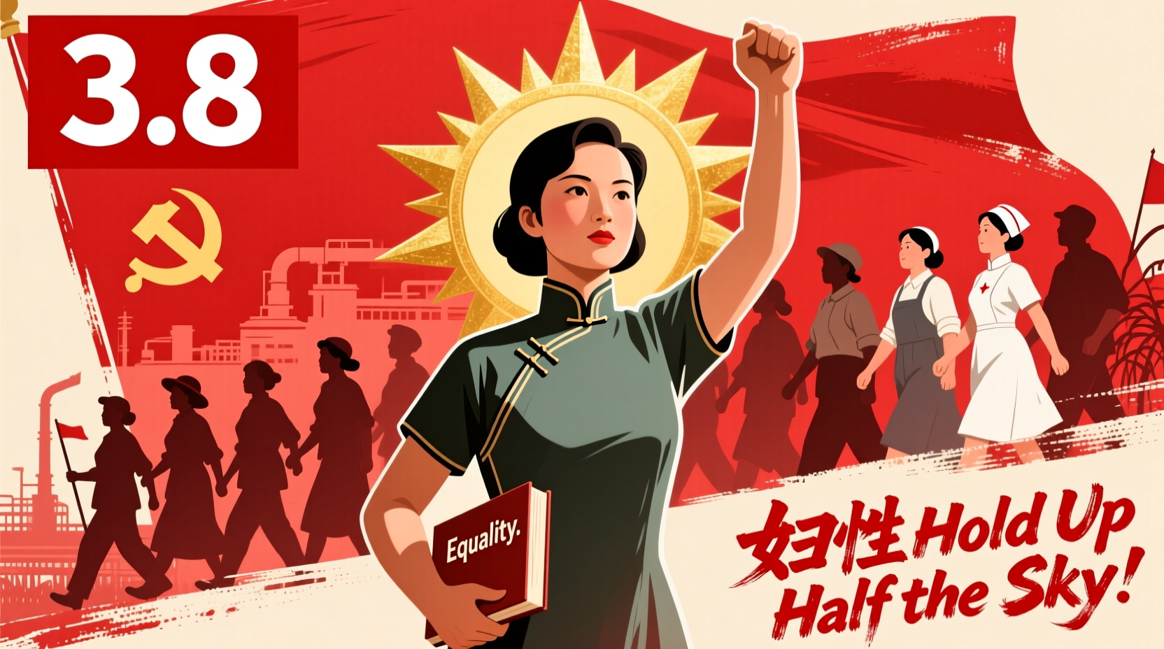 china womens day propaganda posters