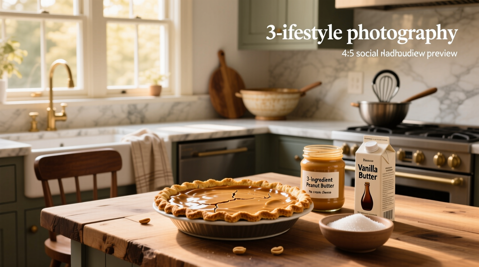 3 ingredient peanut butter pie (no cream cheese)