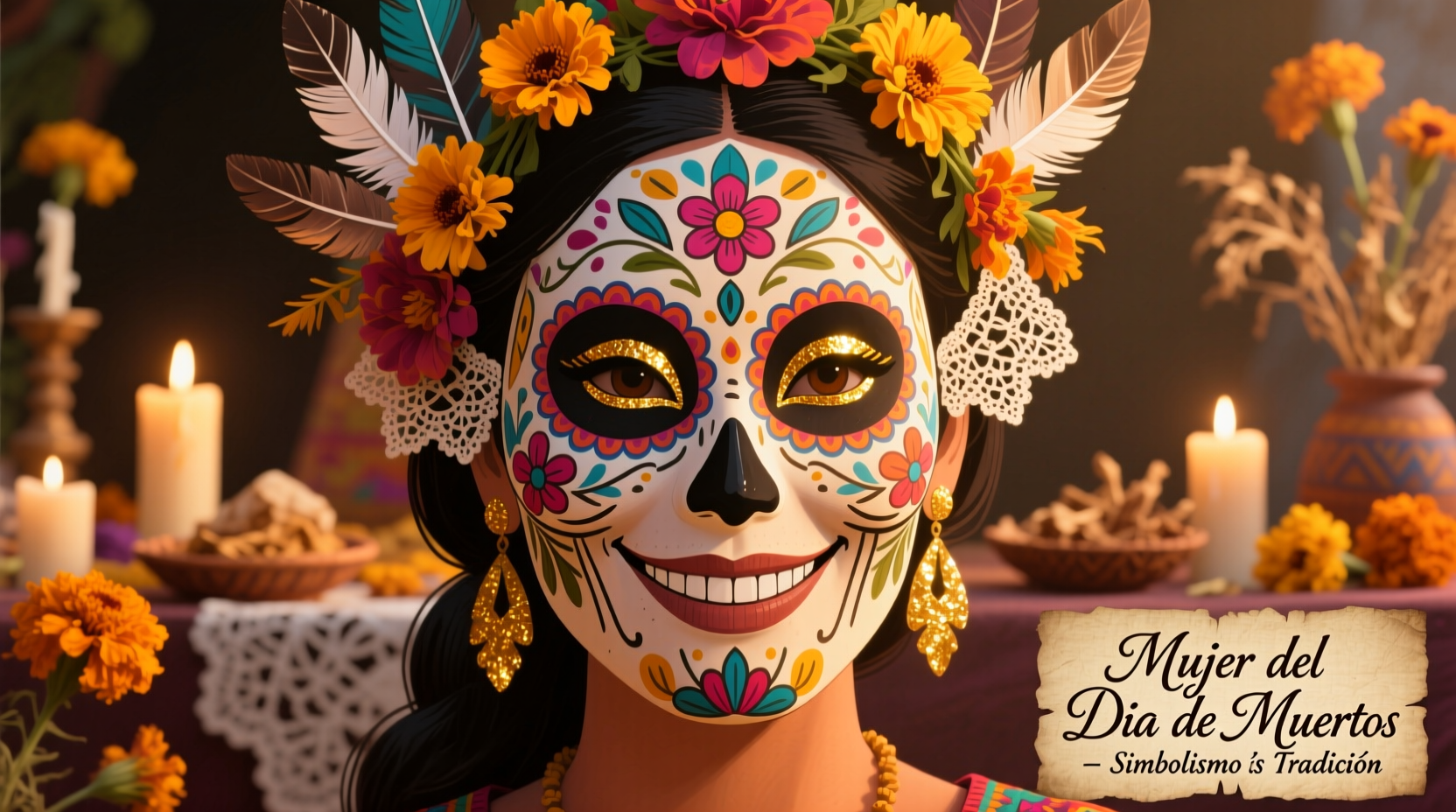 day of the dead womens mask