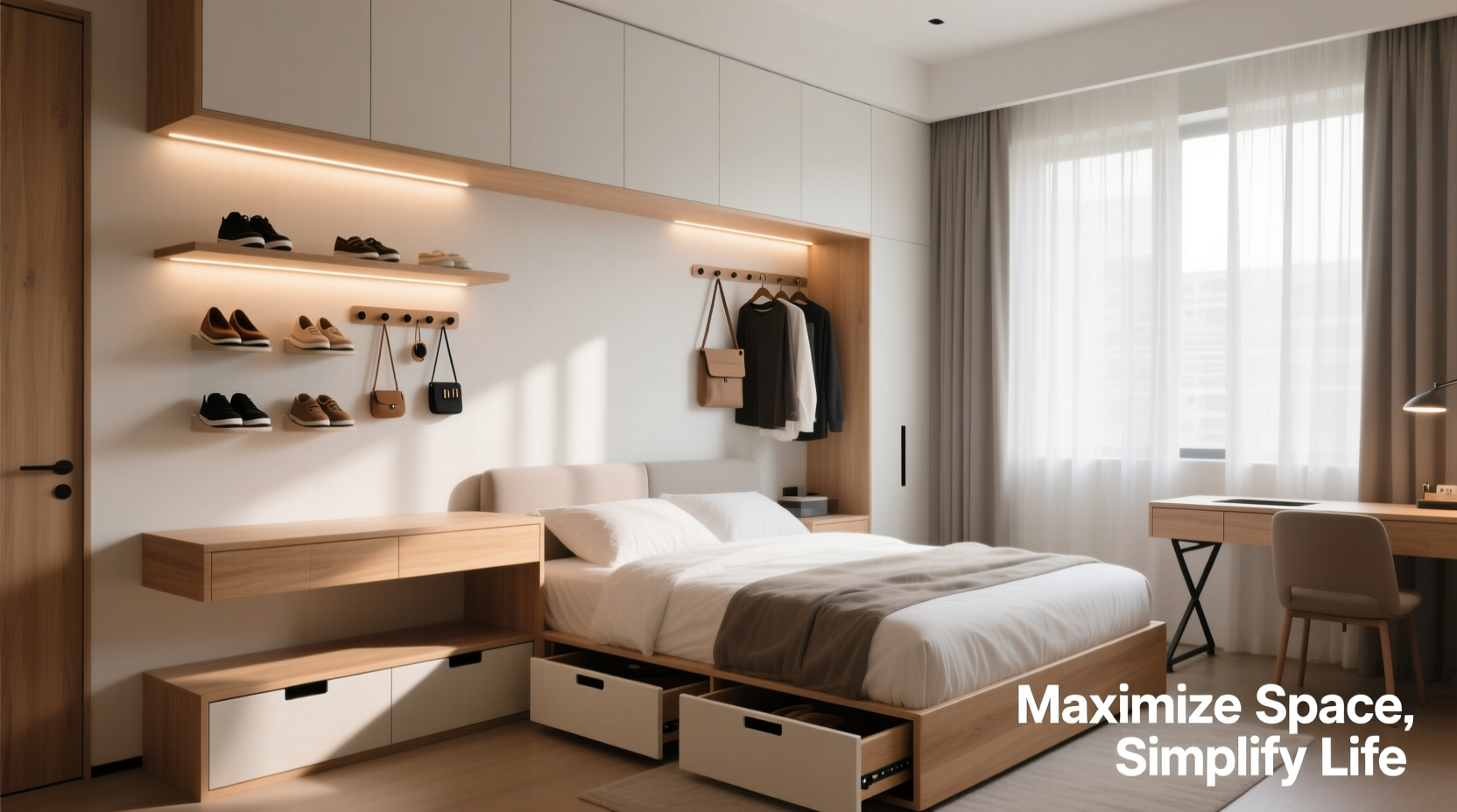 creative bedroom organizer hacks to maximize your storage space efficiently