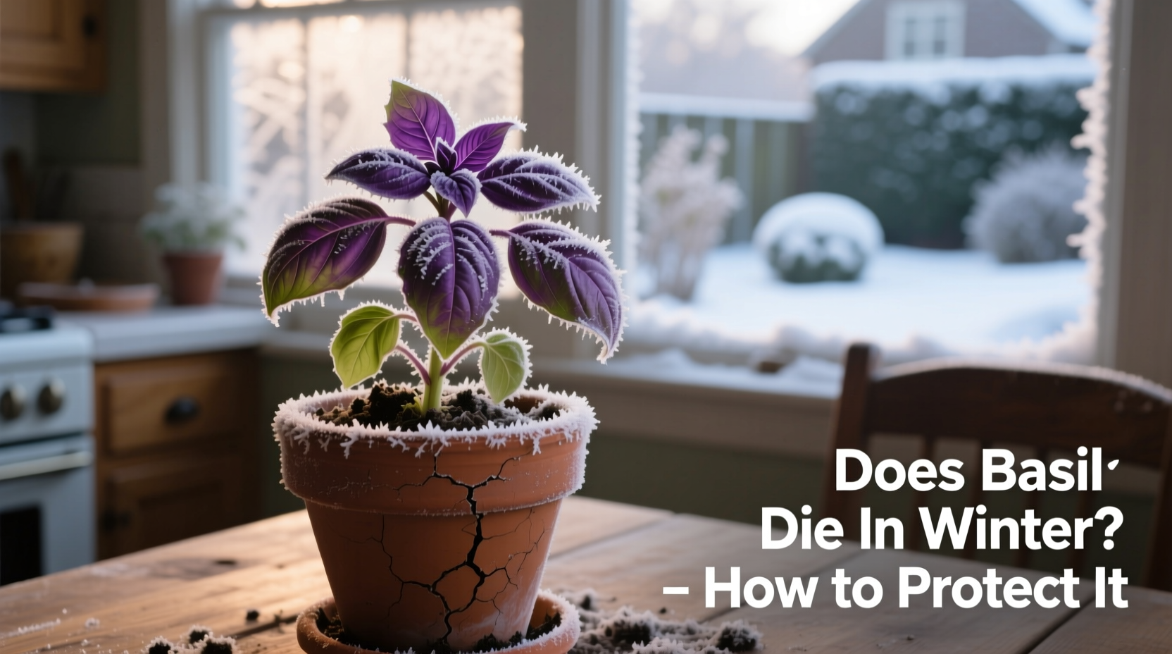 does basil die in winter