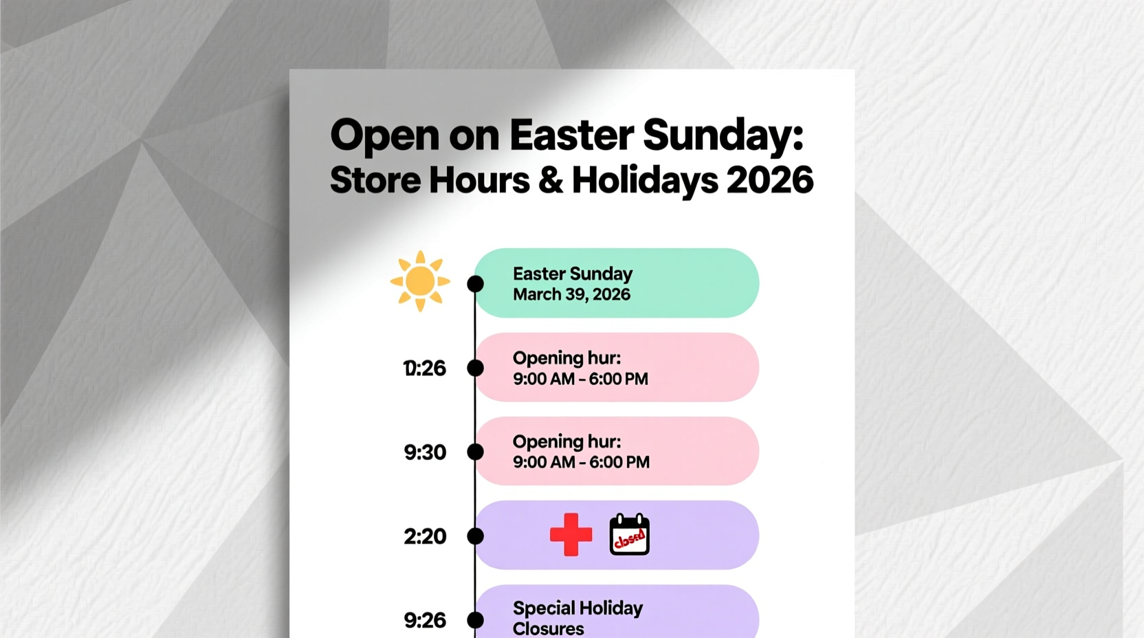 Is Open on Easter Sunday: Store Hours & Holidays 2026