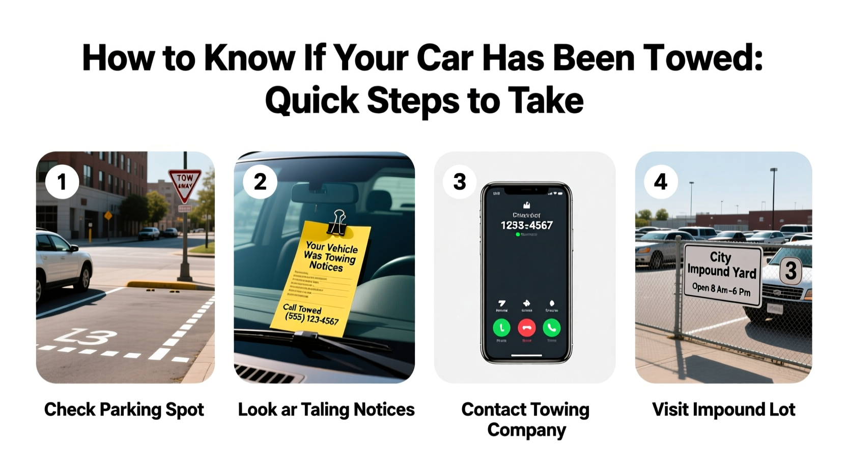 how do i know if my car got towed