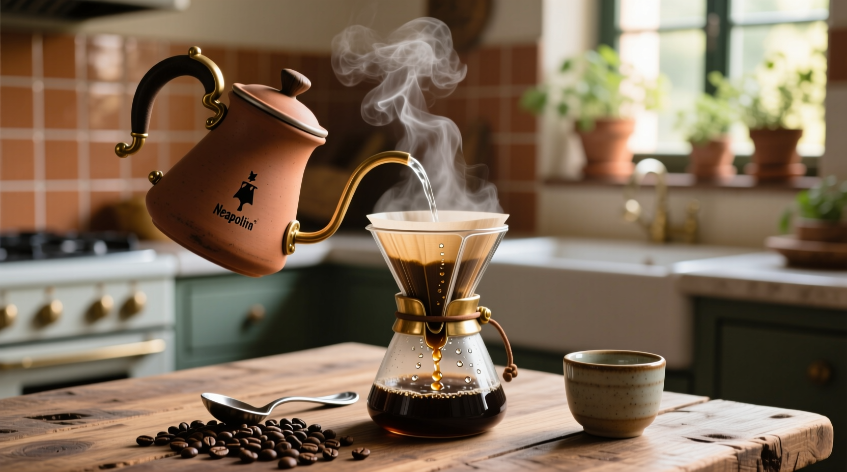 how to brew coffee in a neapolitan flip pot hack instructions