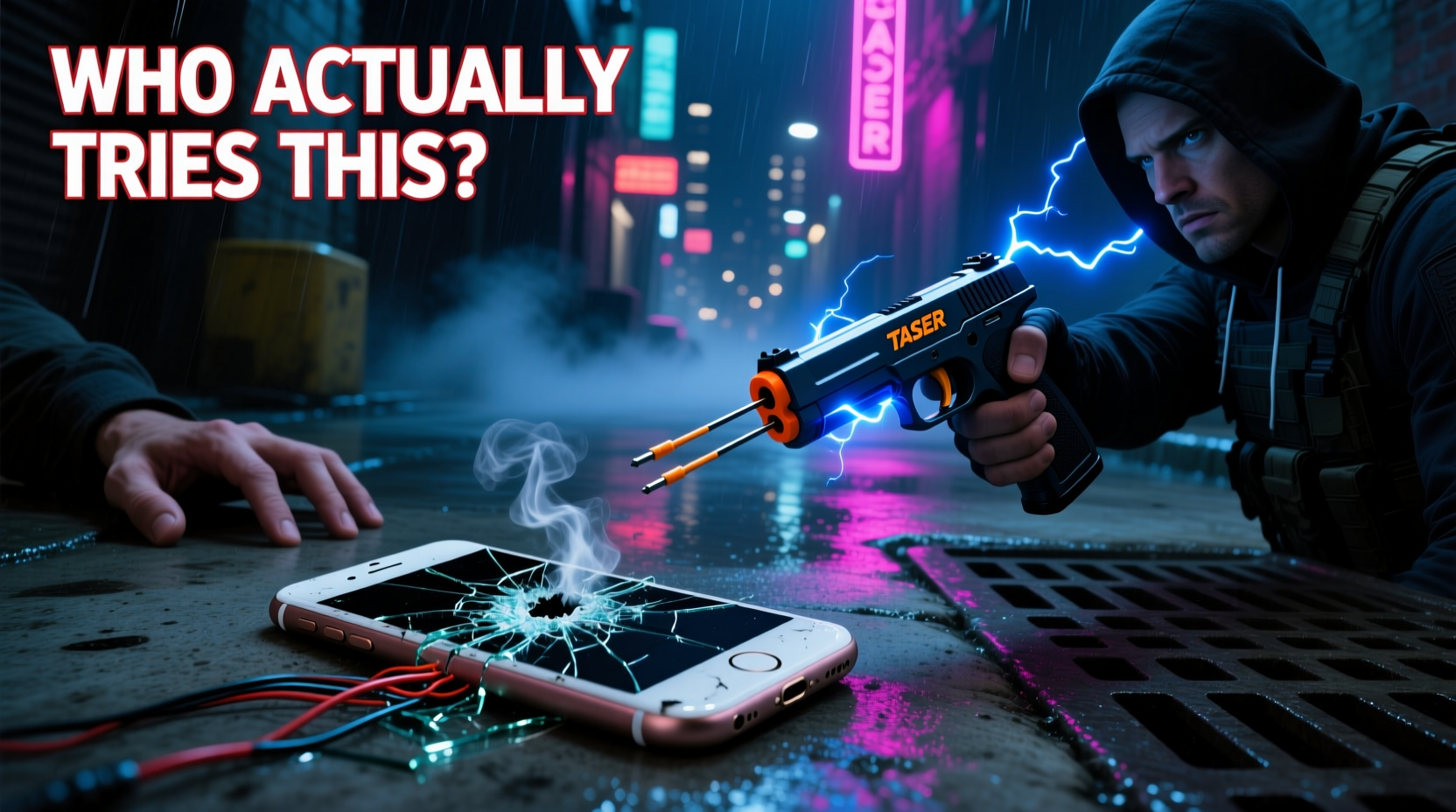 iphone 6 plus vs taser who actually tries this and why