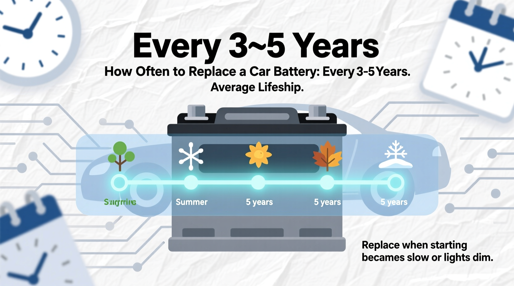 how often do you need to change your car battery