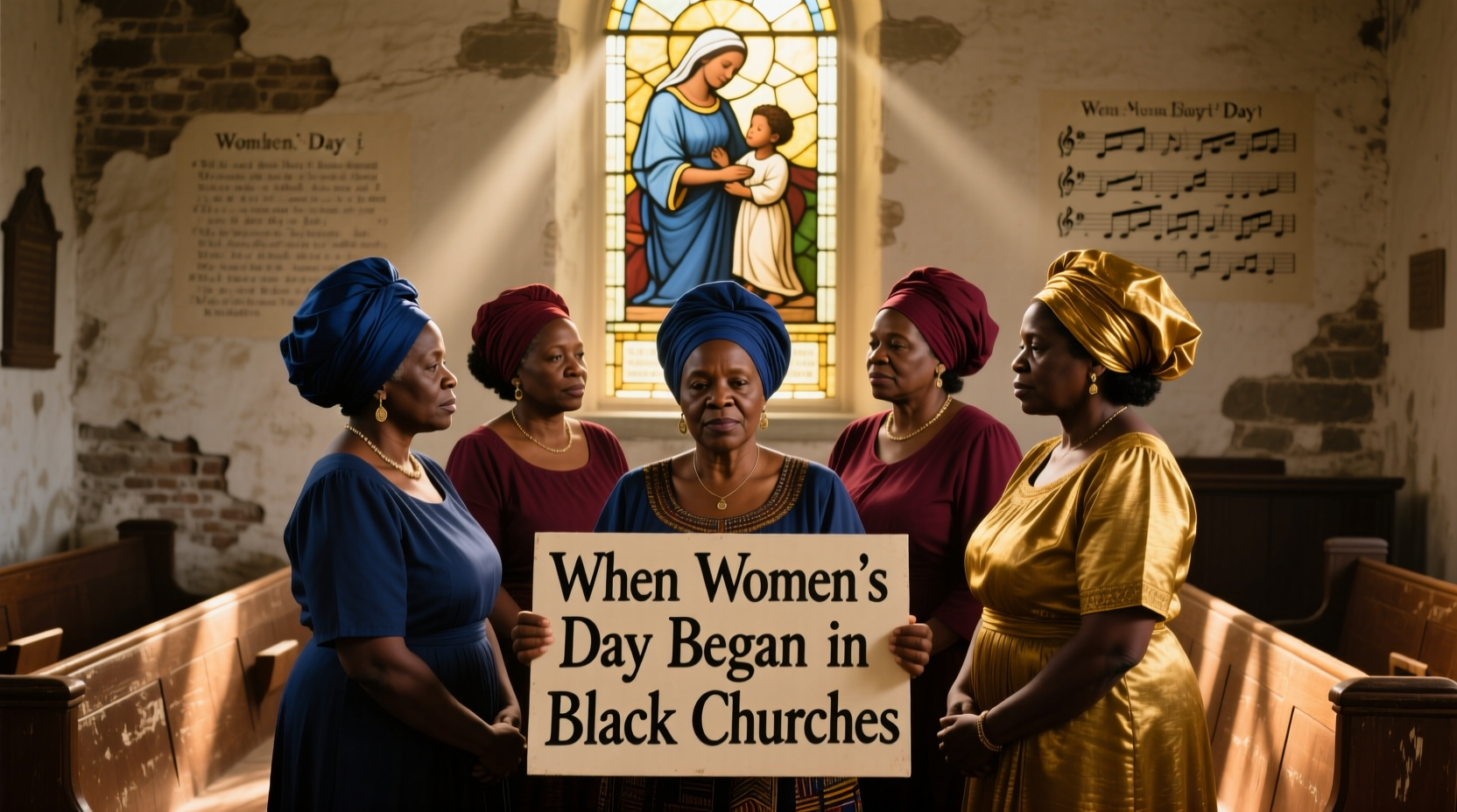 when womens day began in black chur chthe