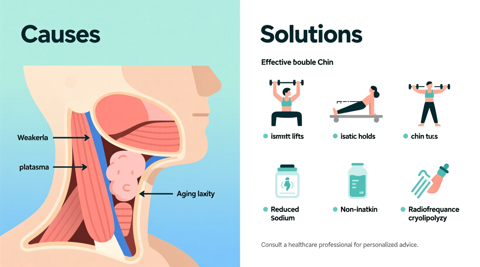 double chin what causes it and how to get rid of it