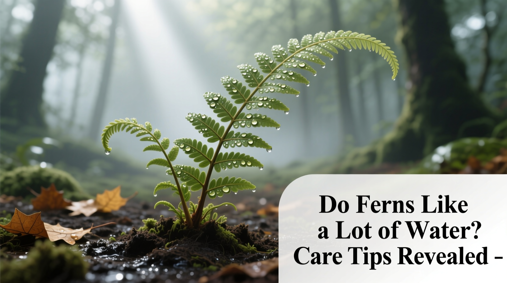 do ferns like a lot of water