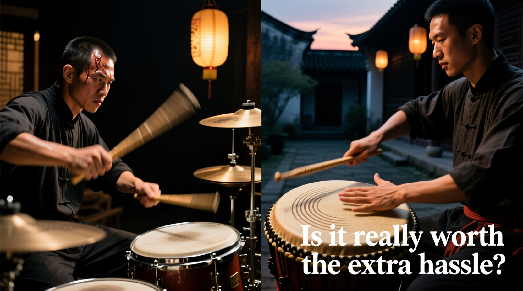 hand drum with sticks vs without is it really worth the extra hassle