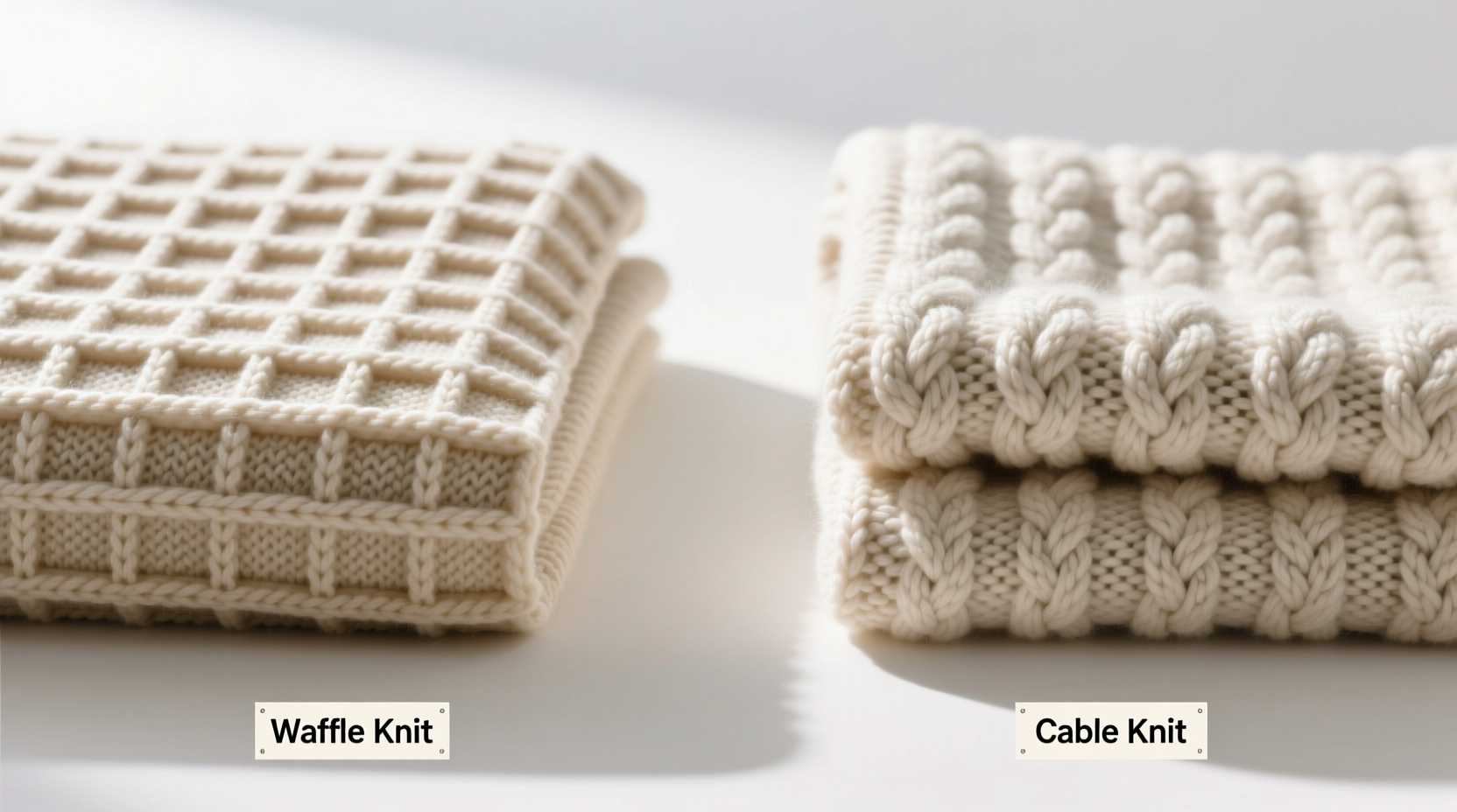 waffle knit vs cable knit blankets which one actually feels better