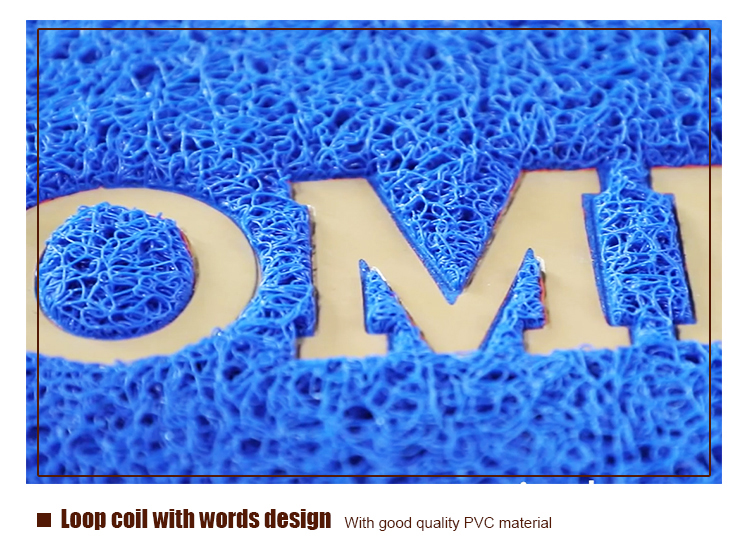 Embossed welcome design pvc cushion mat for outdoor(图3)
