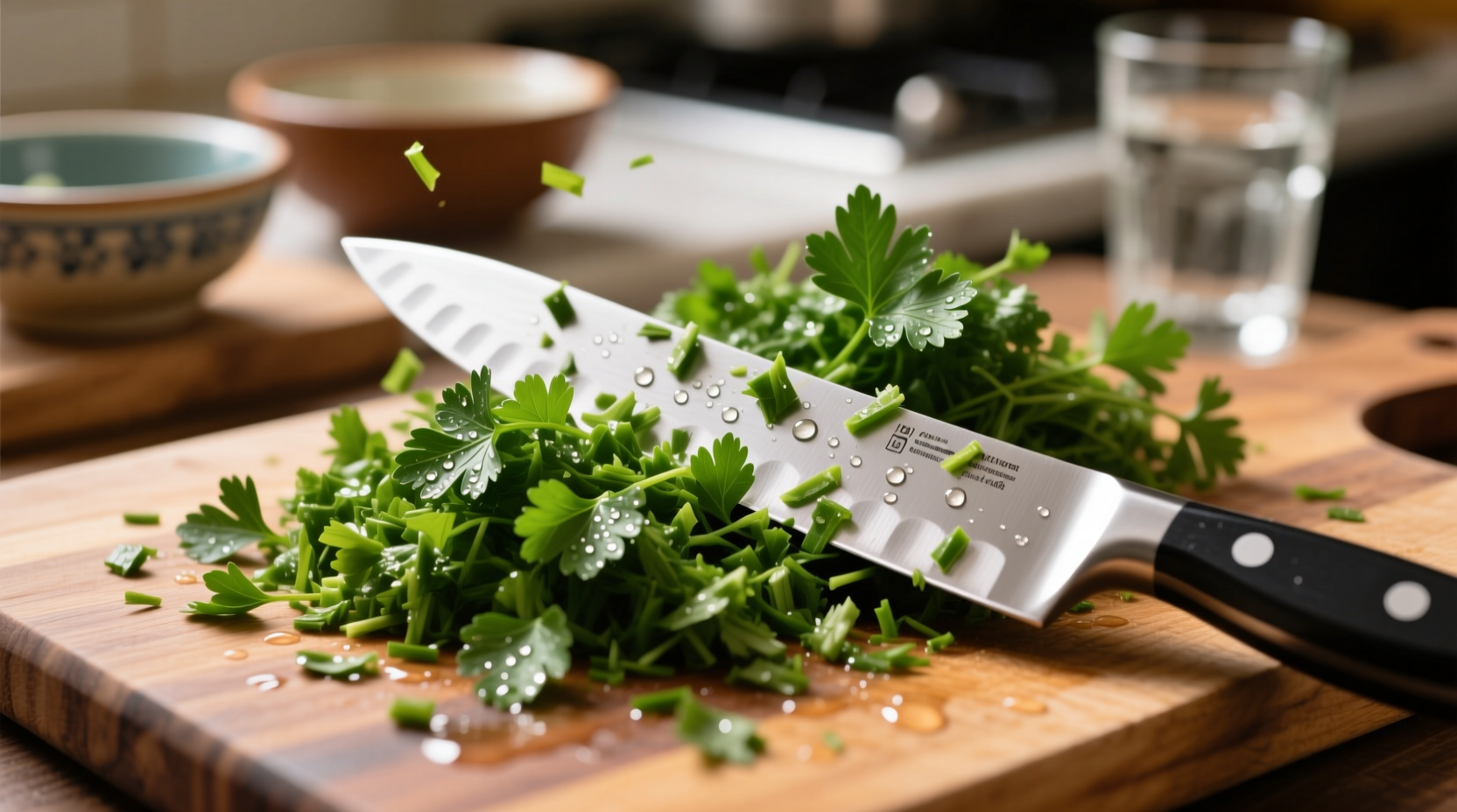 chop parsley