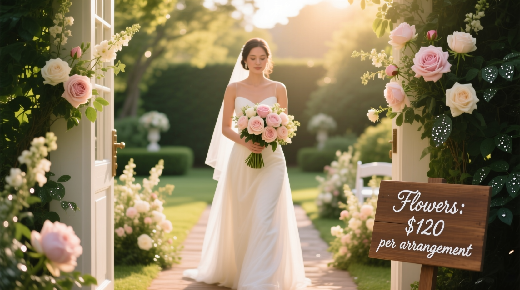 how much for flowers at a wedding