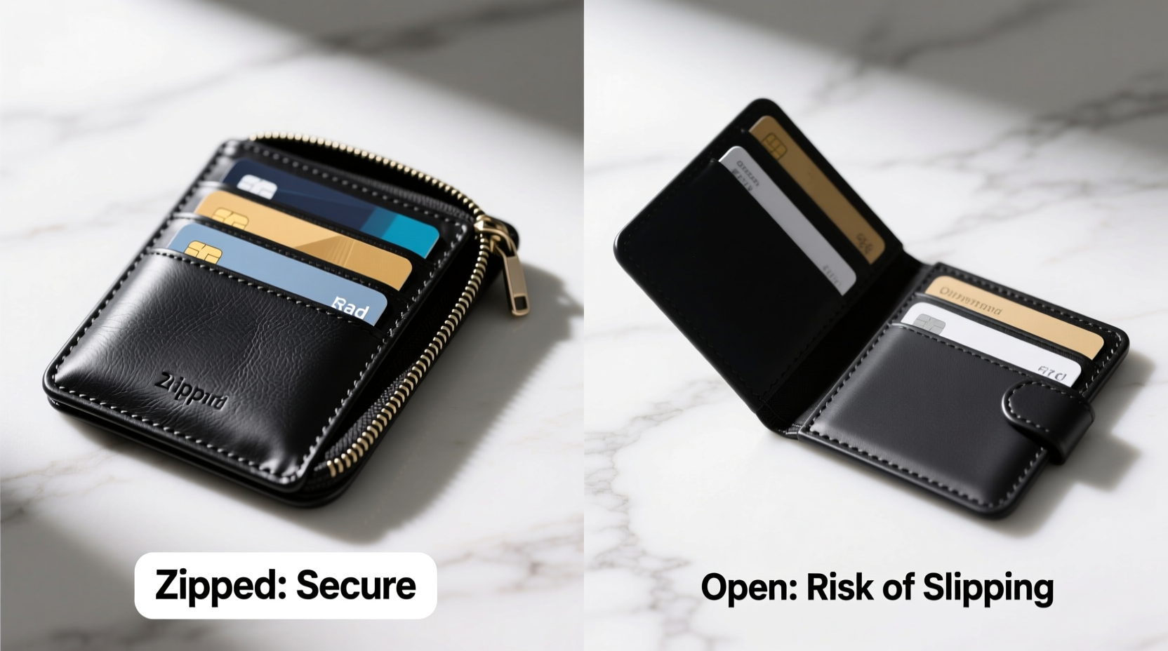 zippered card holder vs open card holder which one actually keeps your cards safe
