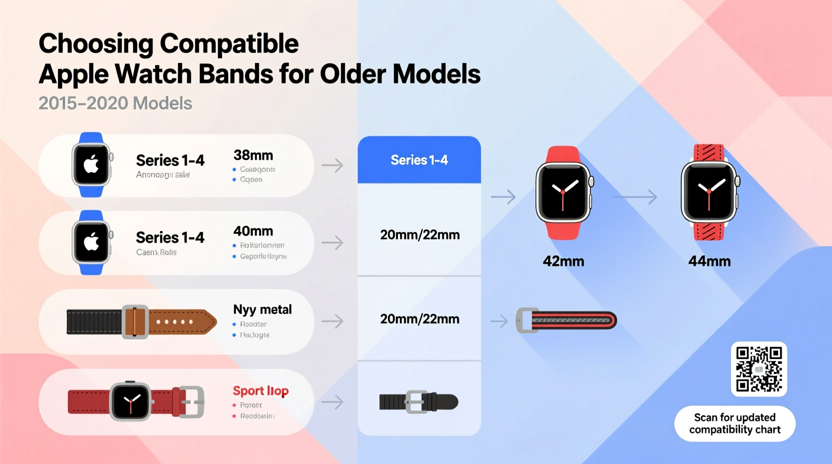 a complete guide to choosing compatible iwatch bands for older apple watch models