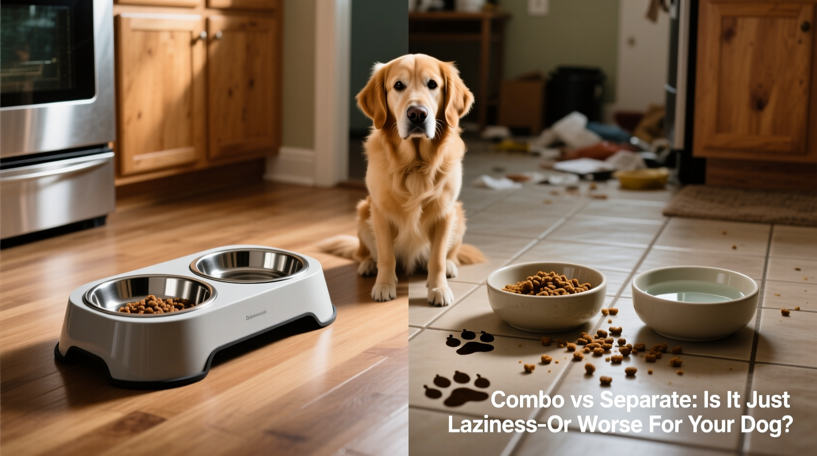 dog bowl combo vs separate bowls is it just laziness or actually worse for your dog