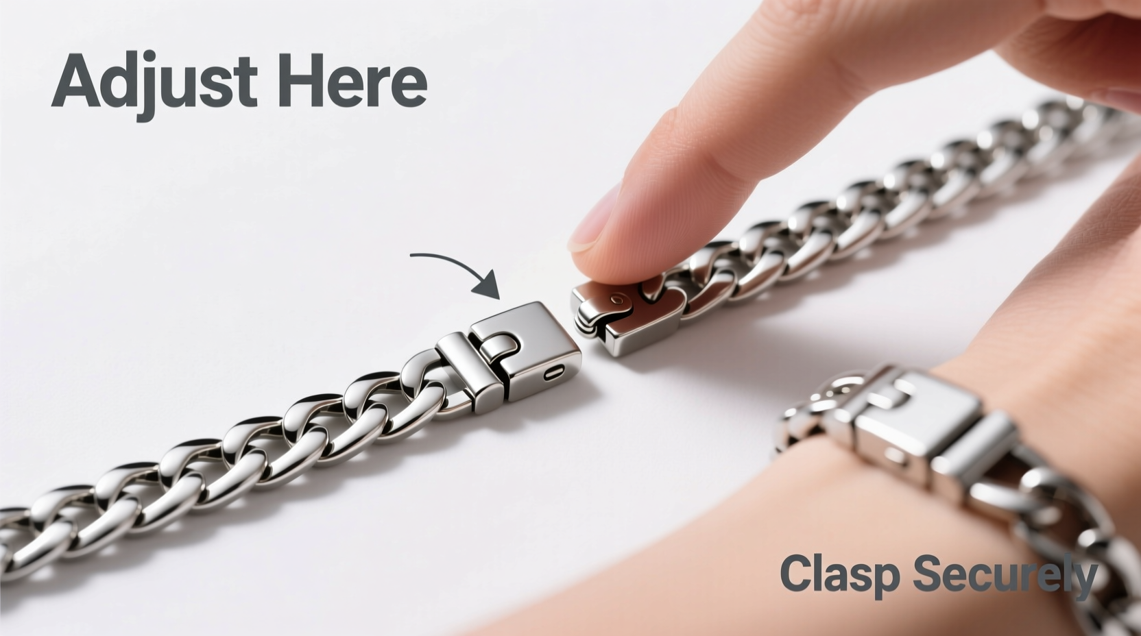 step by step guide to safely adjusting the clasp on your cuban link bracelet