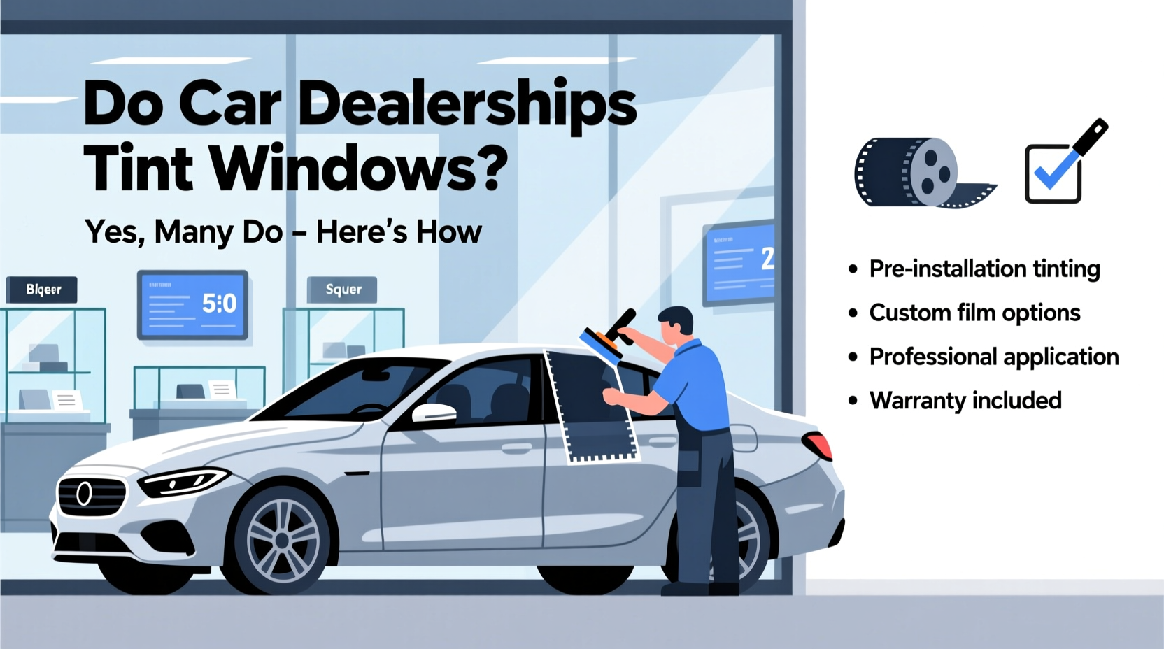 do car dealerships tint windows