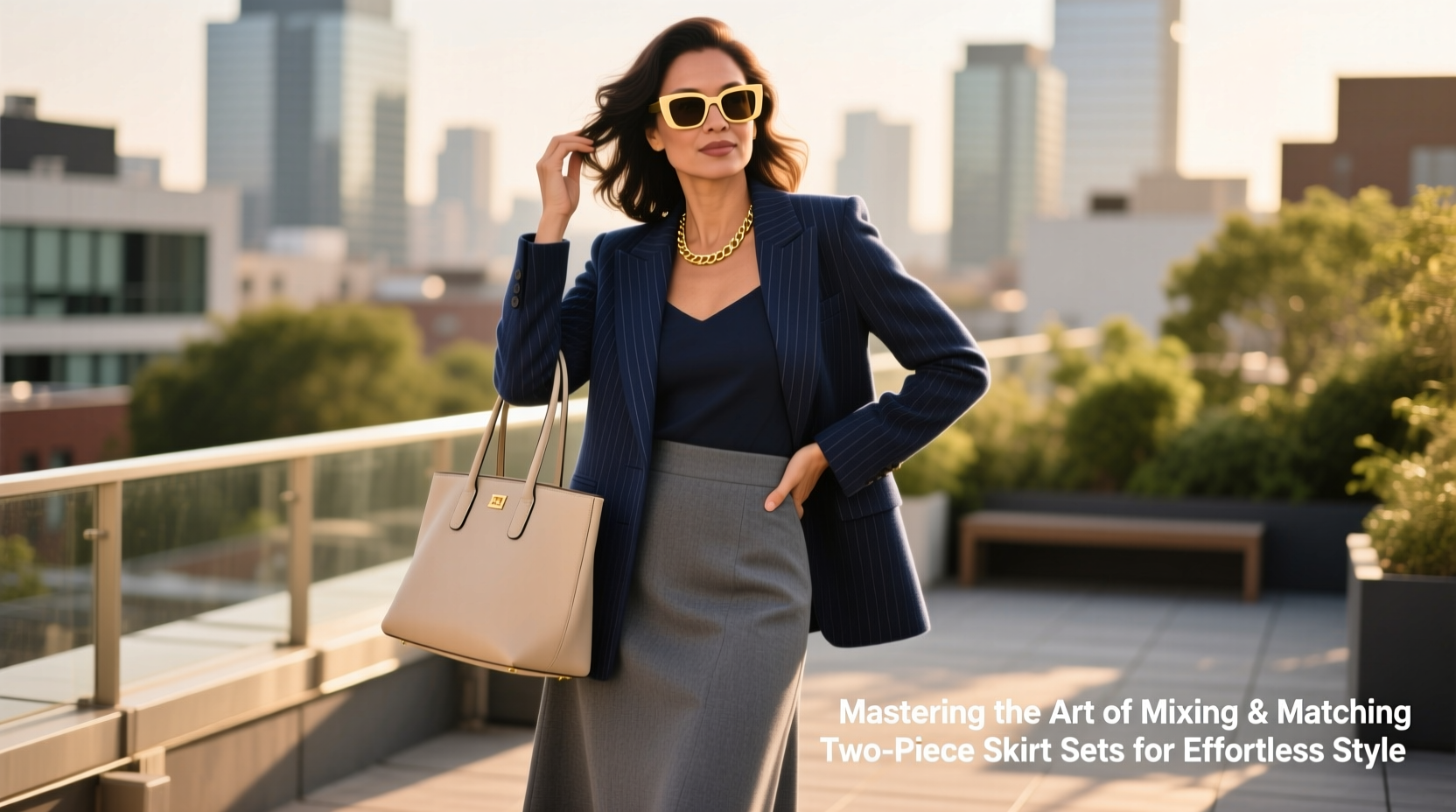 mastering the art of mixing and matching two piece skirt sets for effortless style