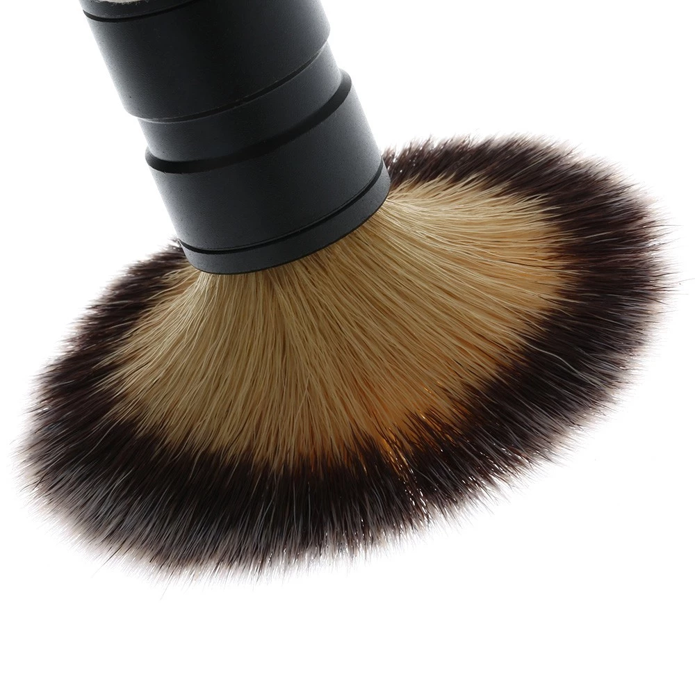 Black Aluminum Oxidation metal handle bristle beard brush for beard soap shaving