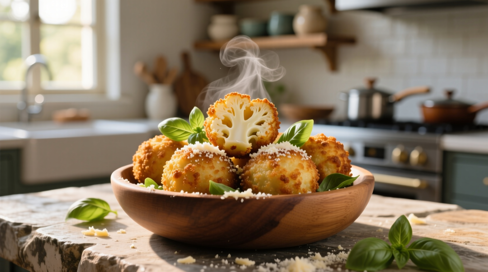 low carb cauliflower arancini are actually amazing