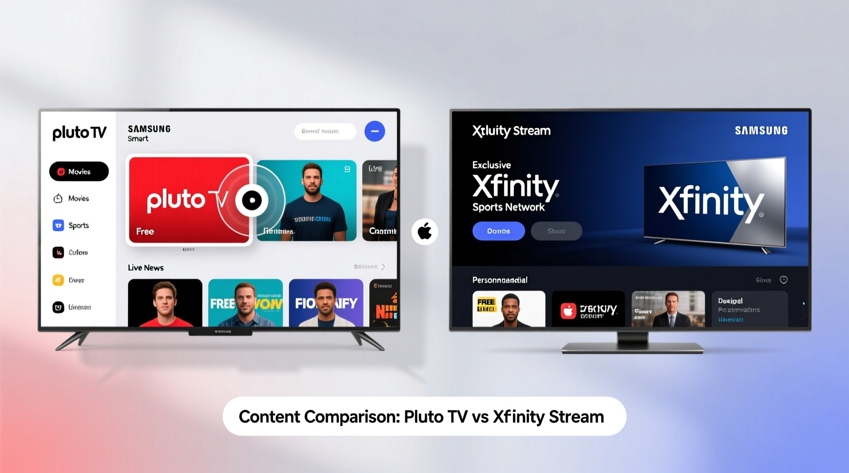 pluto tv on samsung vs xfinity is there actually a difference in content or is it just me 2