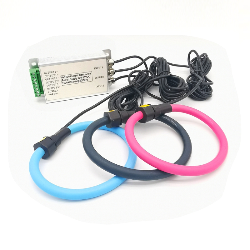 3 phase rogowski coil ct 1000A/333mv with 2m wire lead