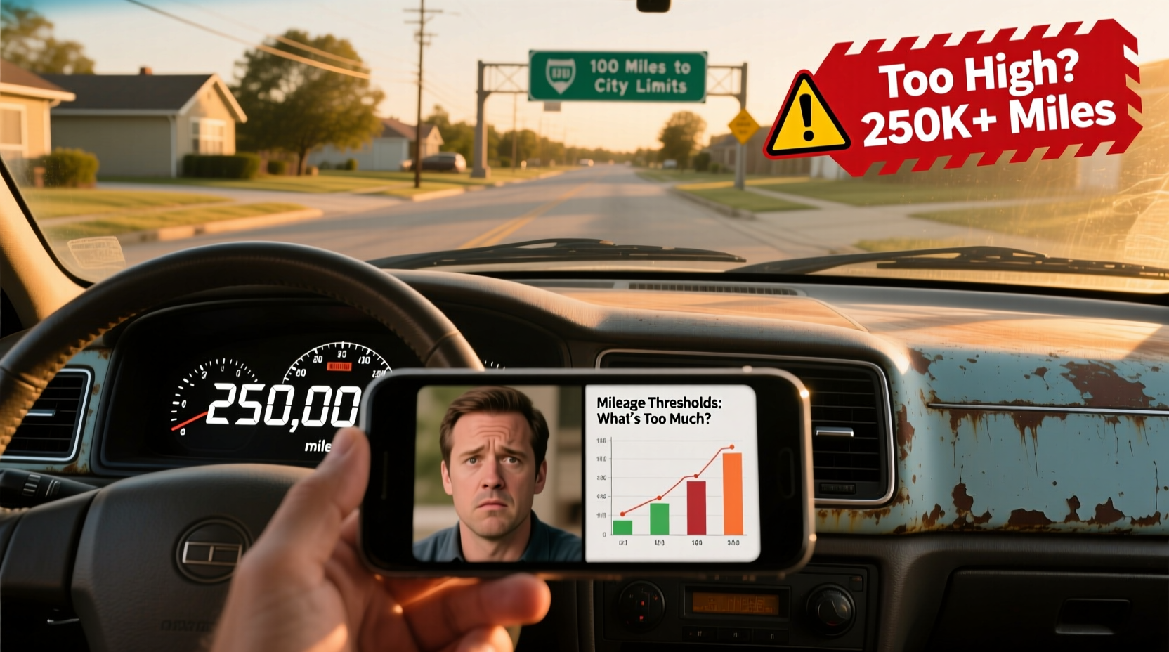 how many miles are too many on a used car