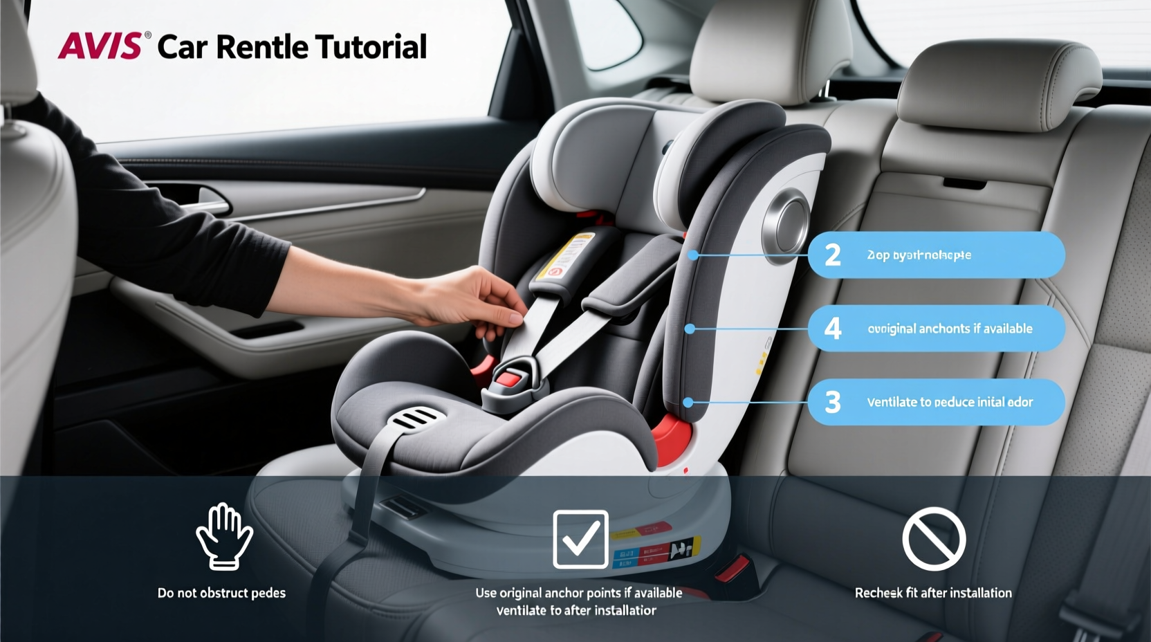 avis car rental child safety seat