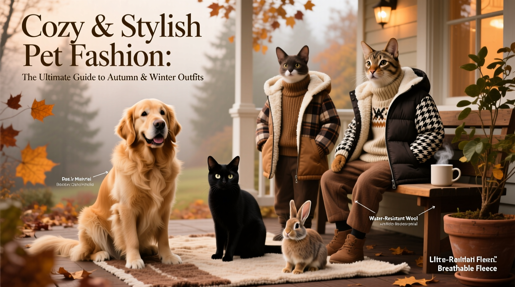 a complete guide to choosing cozy and stylish pet clothes for autumn and winter