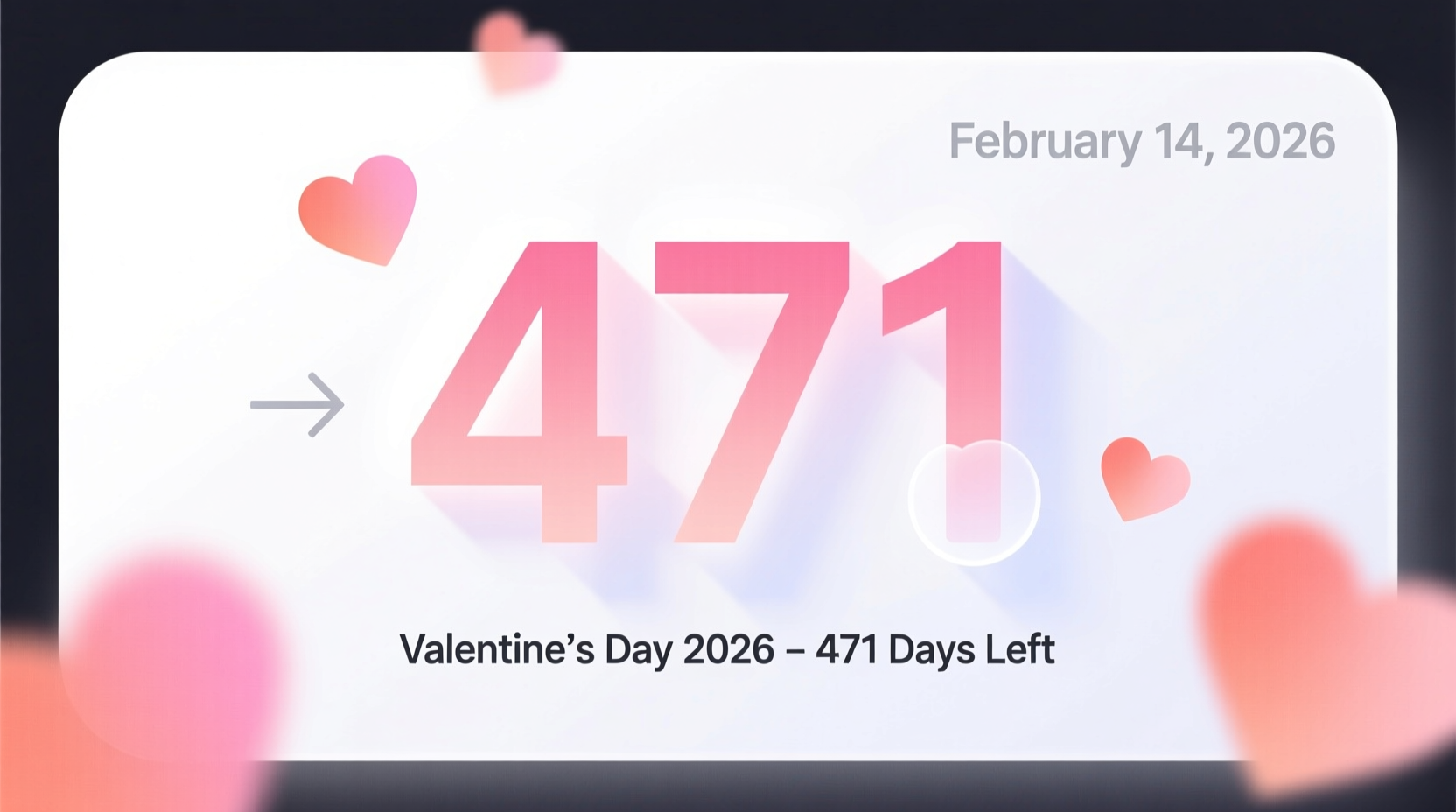 how many how many more days until valentines day