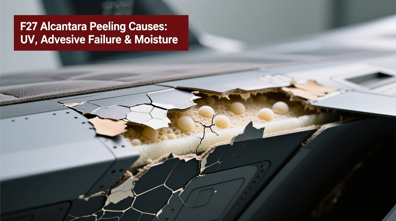 f22 alcantara peeling cause