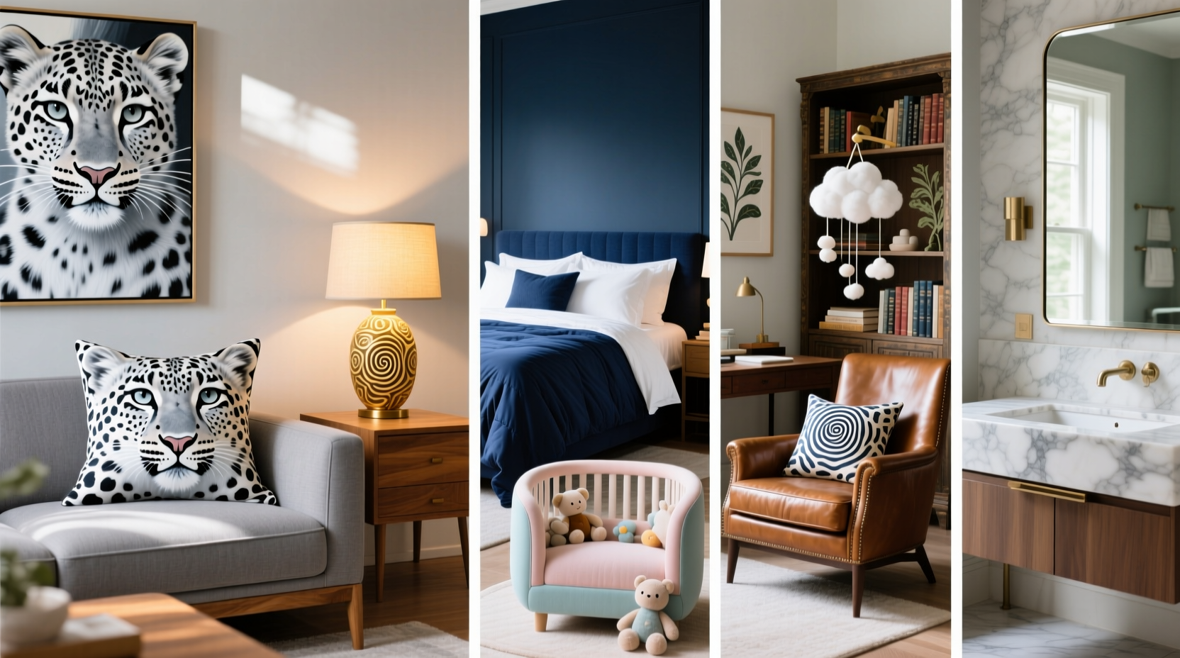 creative ways to style a snow leopard print pillow for every room