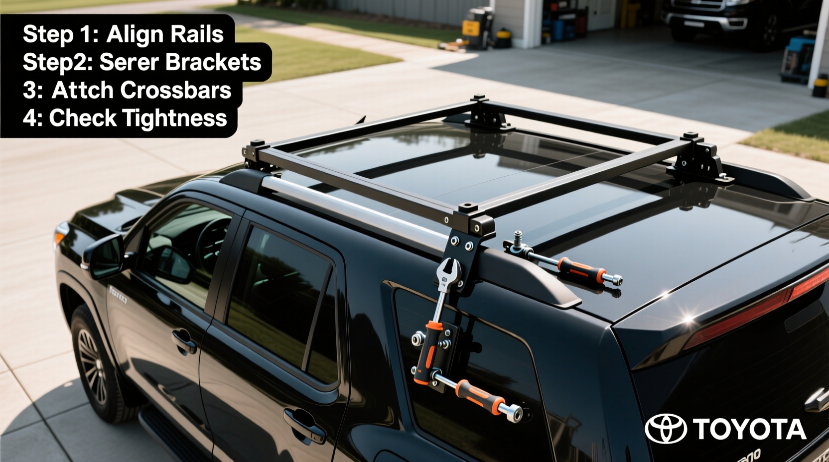 sequoia roof rack install