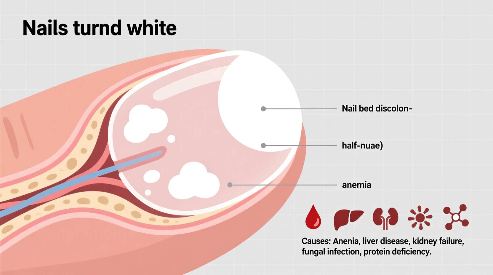 why are my nails white causes symptoms and what to do