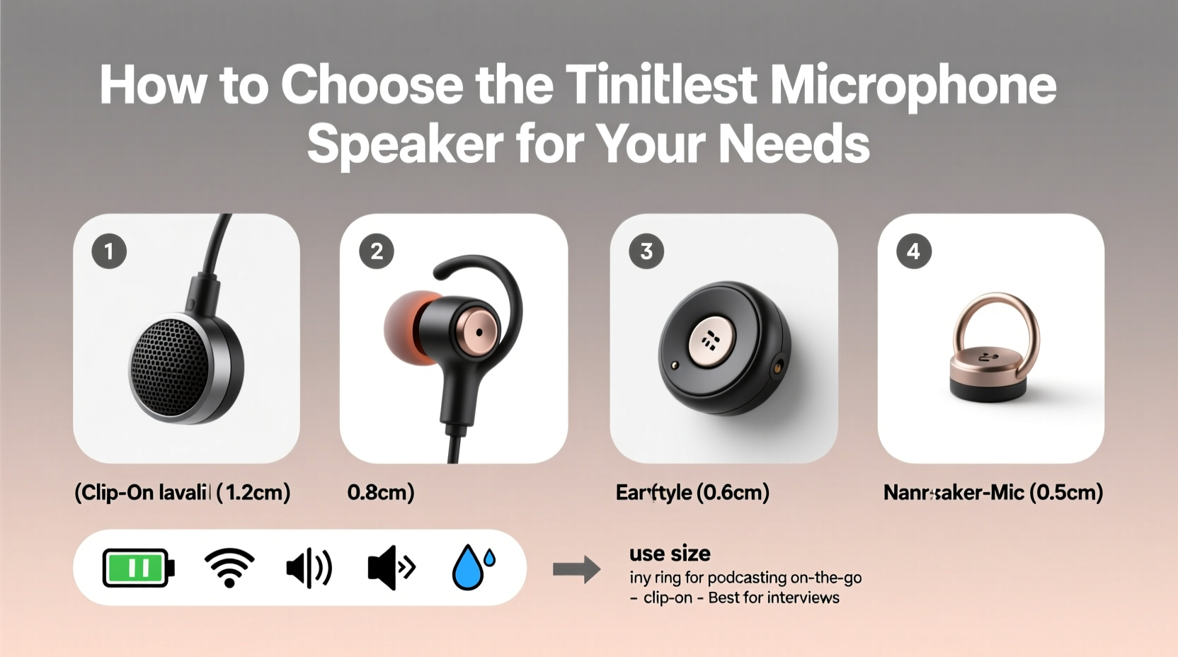 microphone speaker tiniest