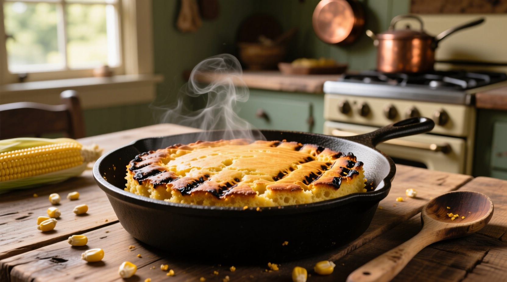 grilled skillet cornbread recipe