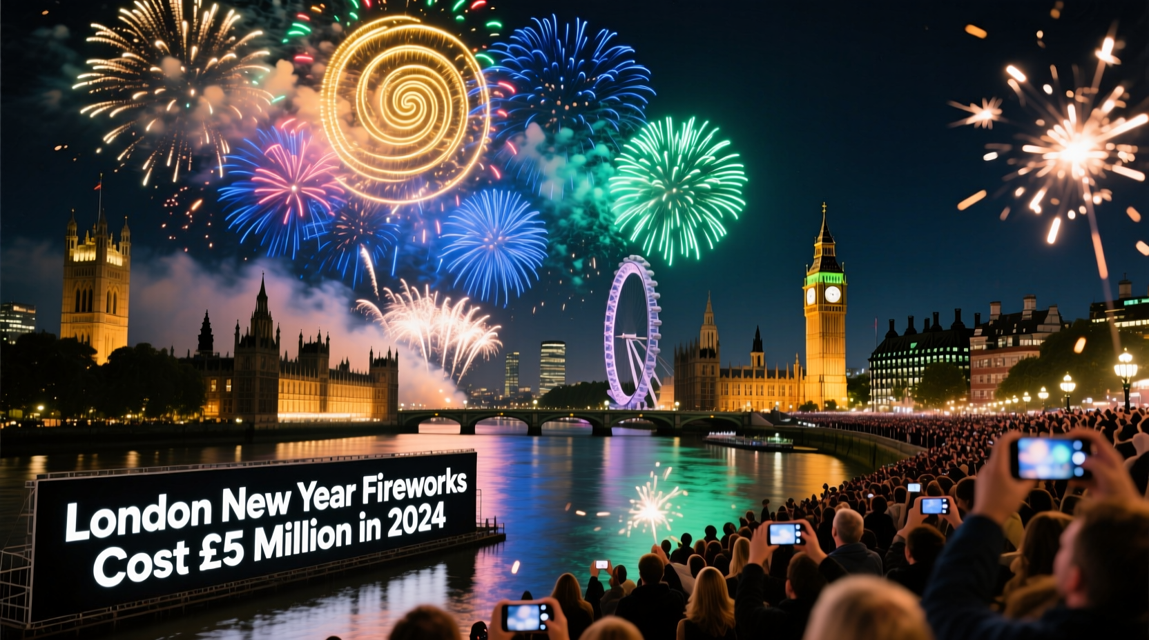 London New Year Fireworks Cost £5 Million in 2024
