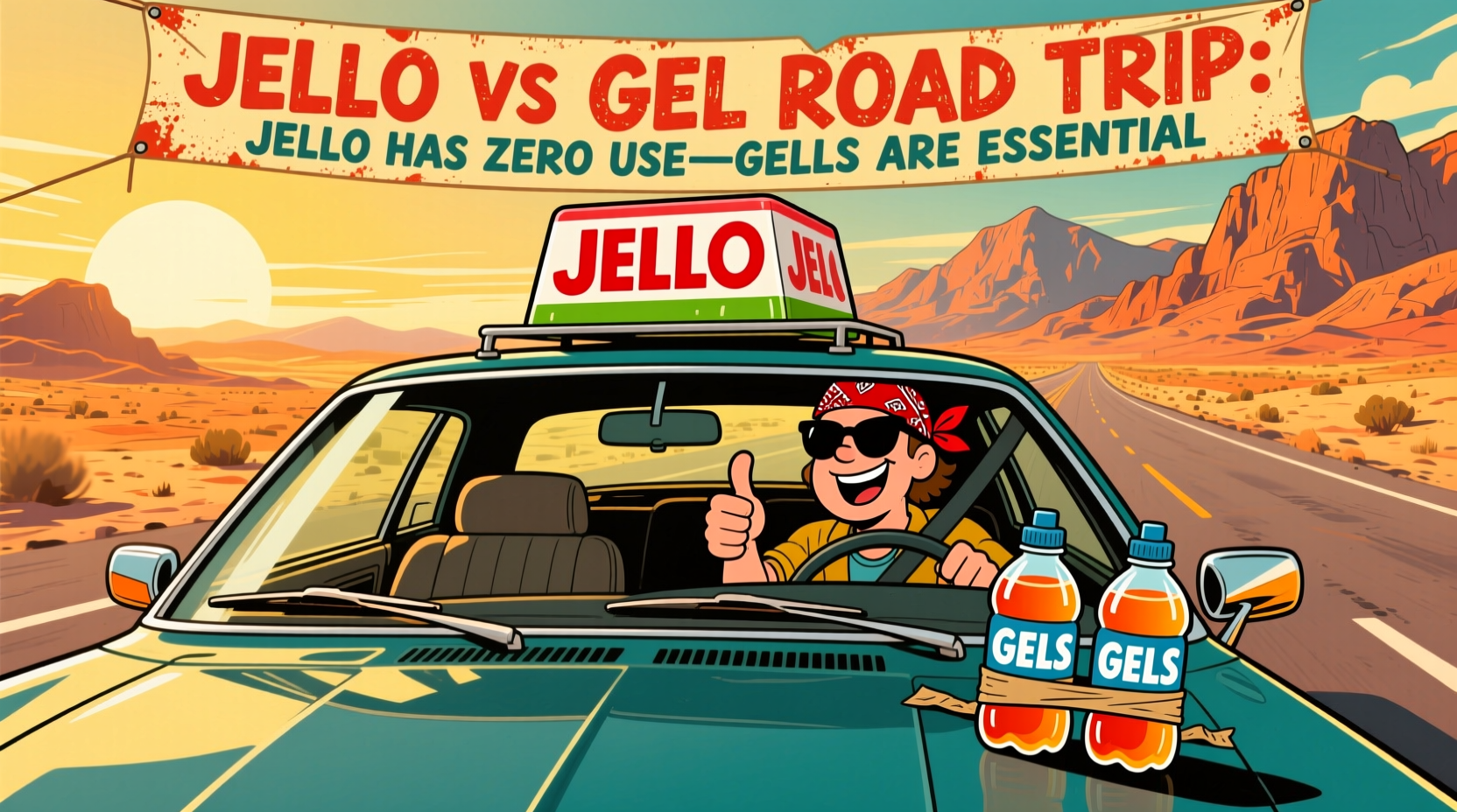 jello vs gel road trip