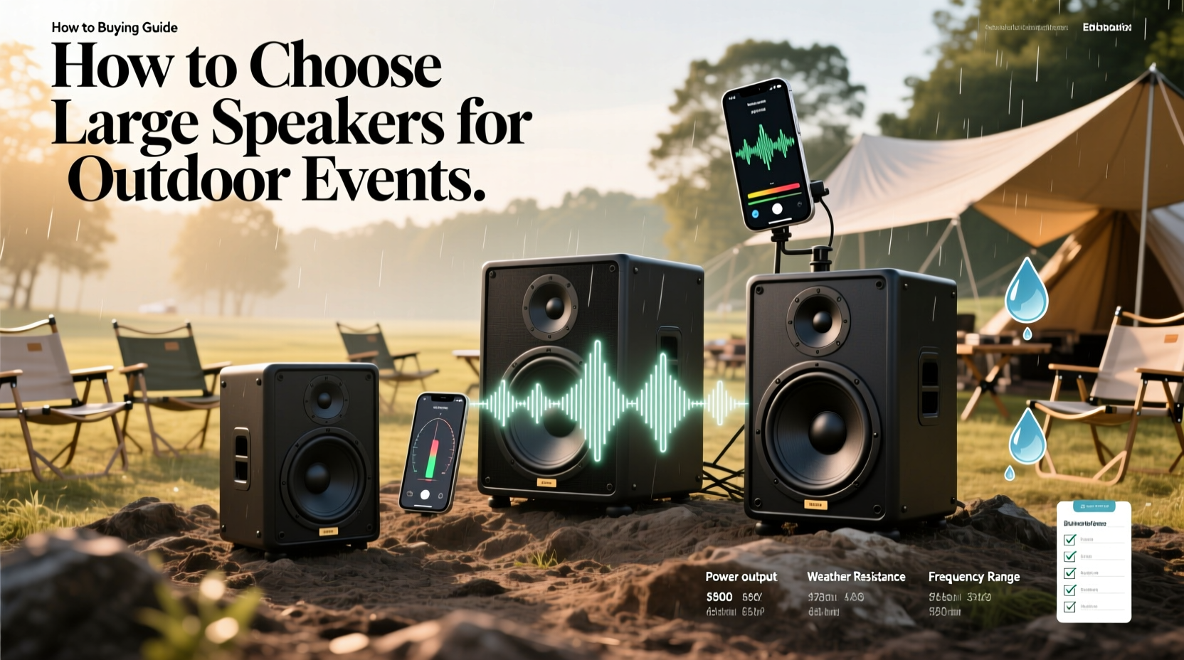 large speakers for outdoor events