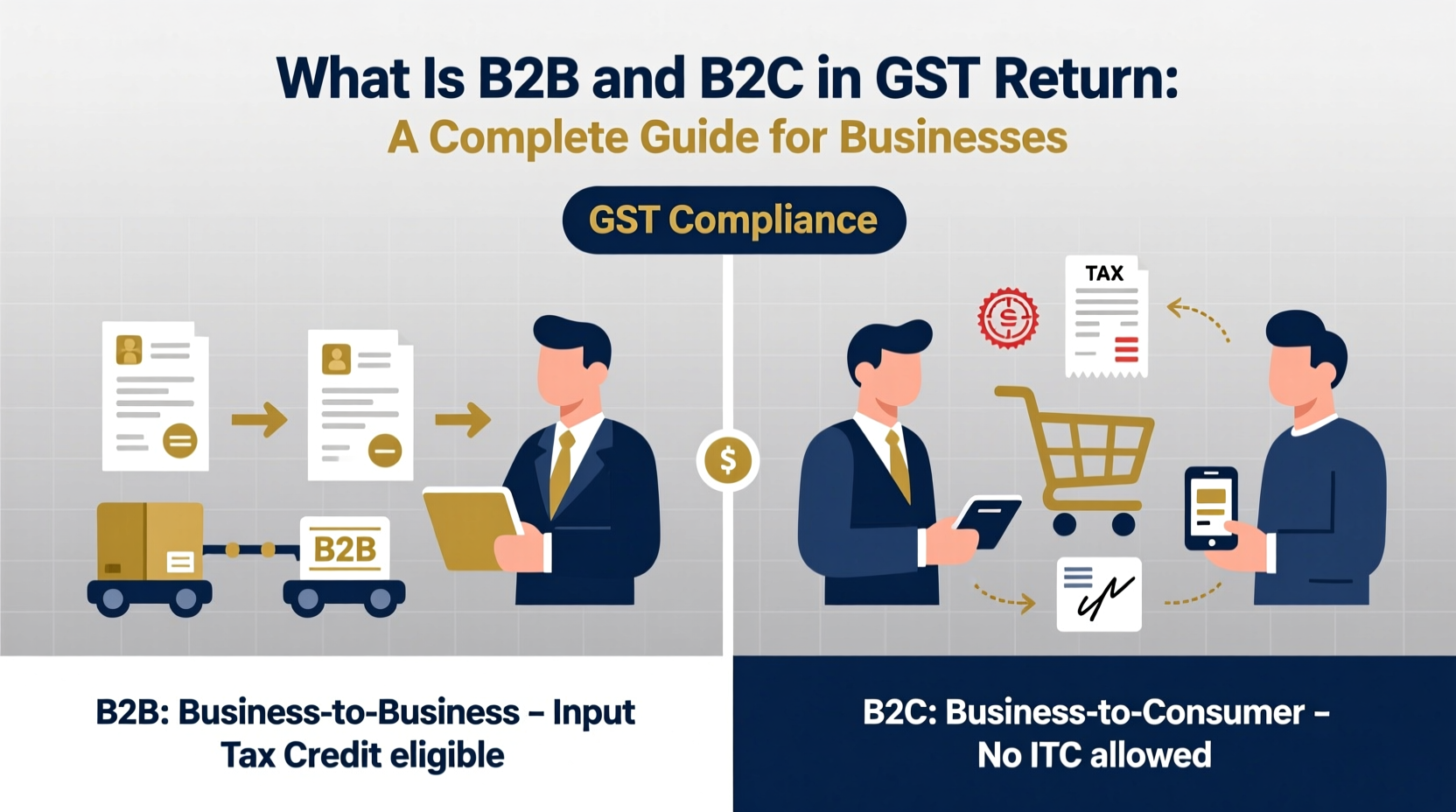 what is b2b and b2c in gst return
