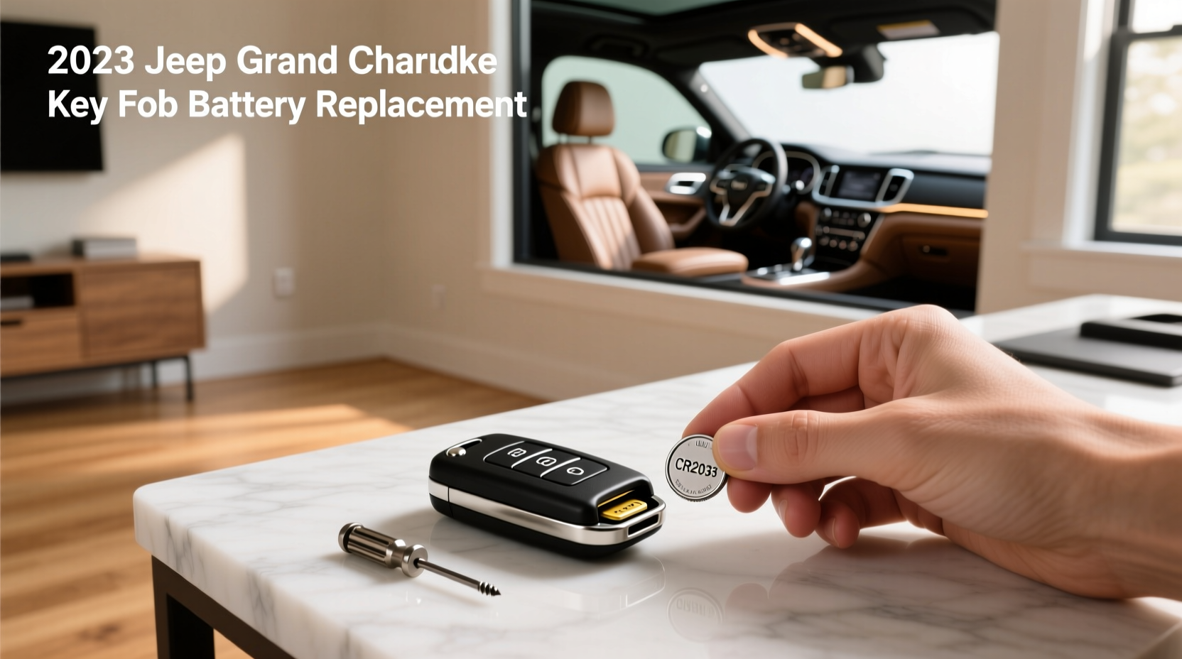 2023 jeep grand cherokee key fob battery replacement