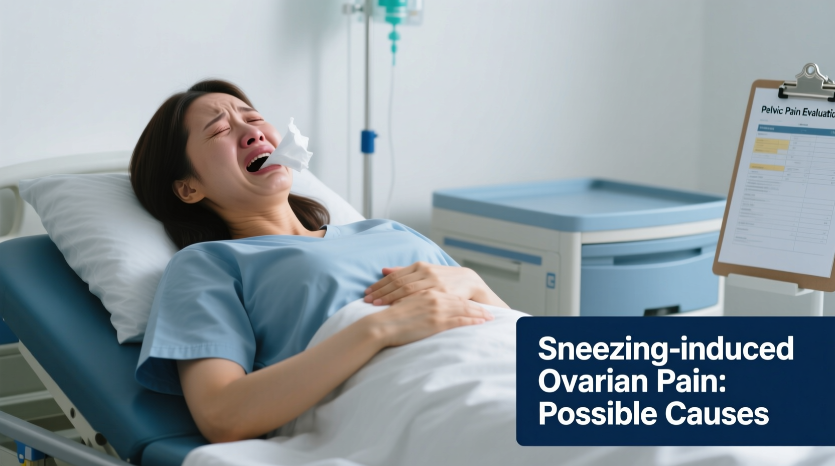 ovary pain when sneezing causes what to do