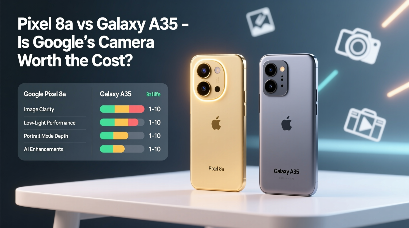 pixel 8a vs galaxy a35 is googles camera really worth the extra cost