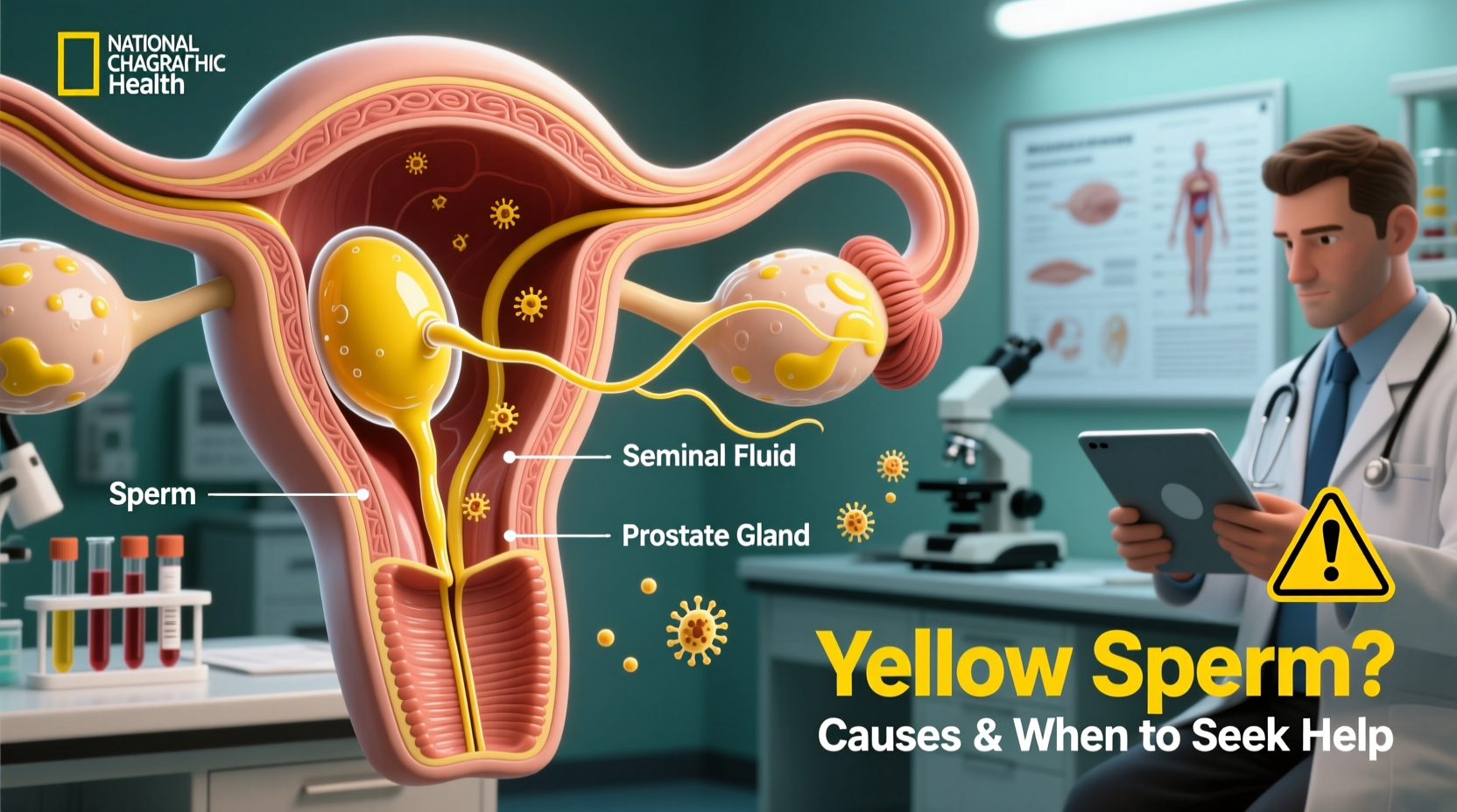 why is my sperm yellow causes treatment and when to worry