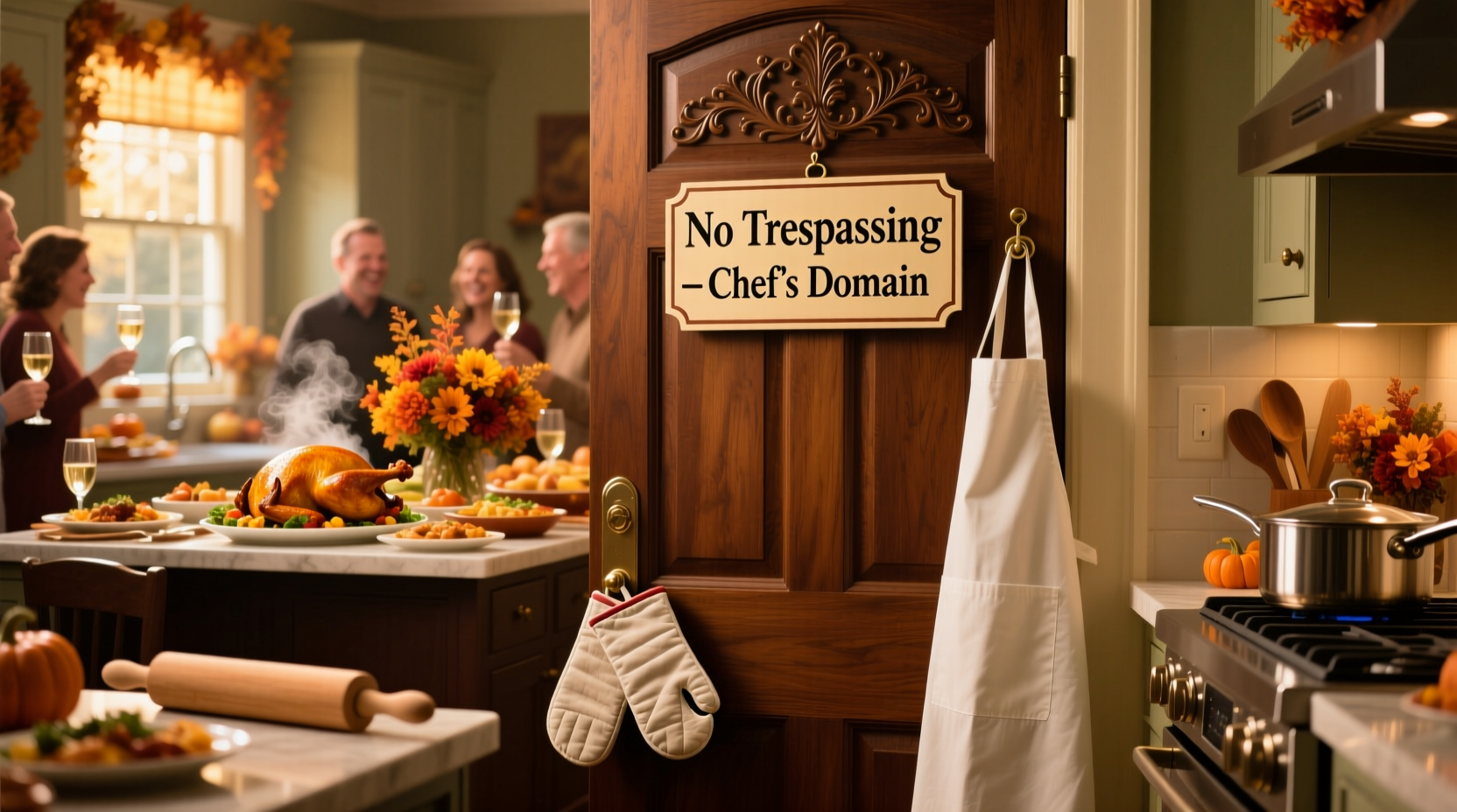 how to keep people out of your kitchen on thanksgiving