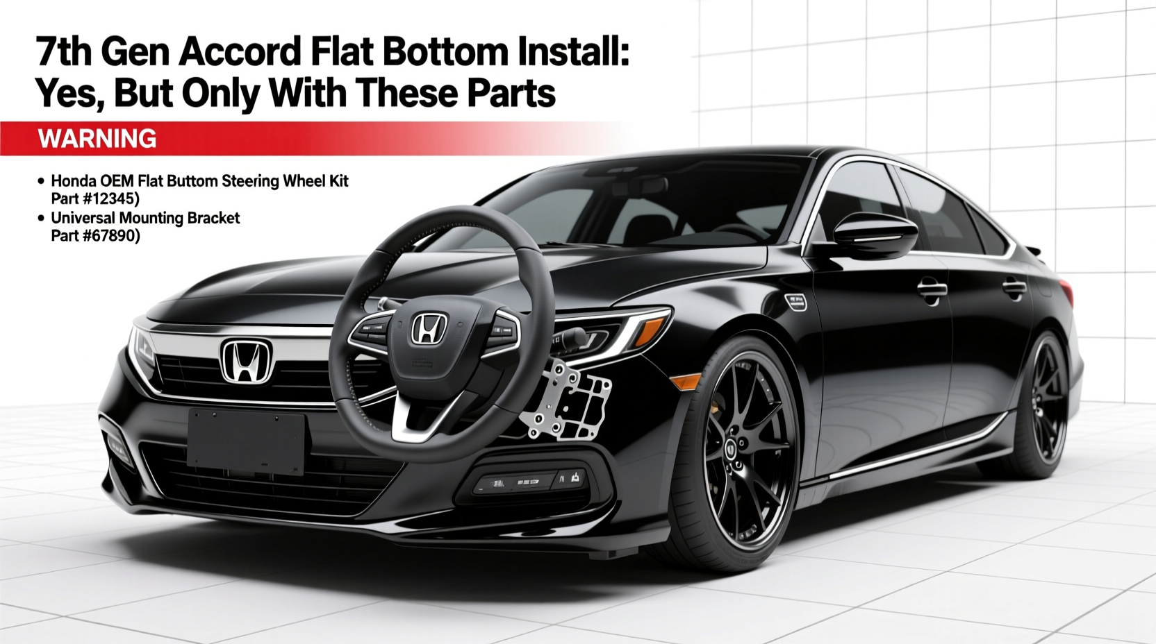 7th gen accord flat bottom install