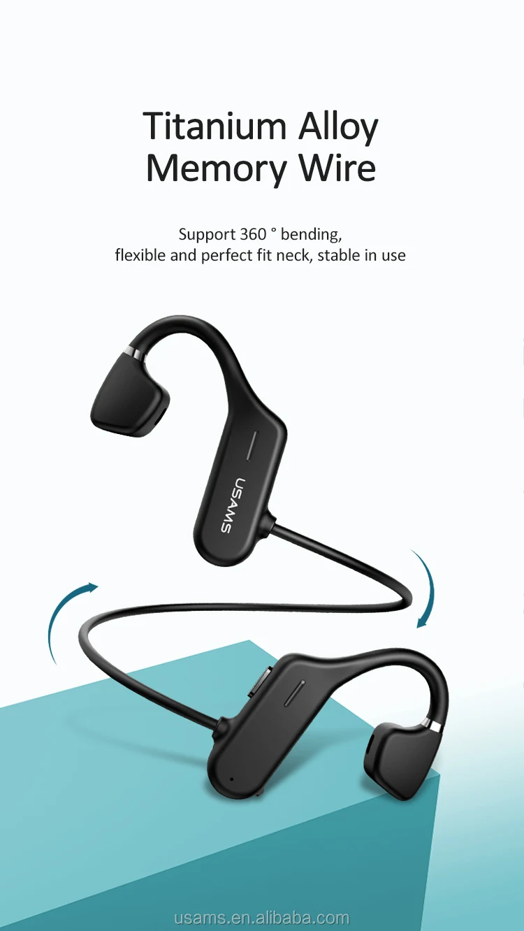USAMS New JC BT5.0 earphone open ear wireless bone conduction headphones